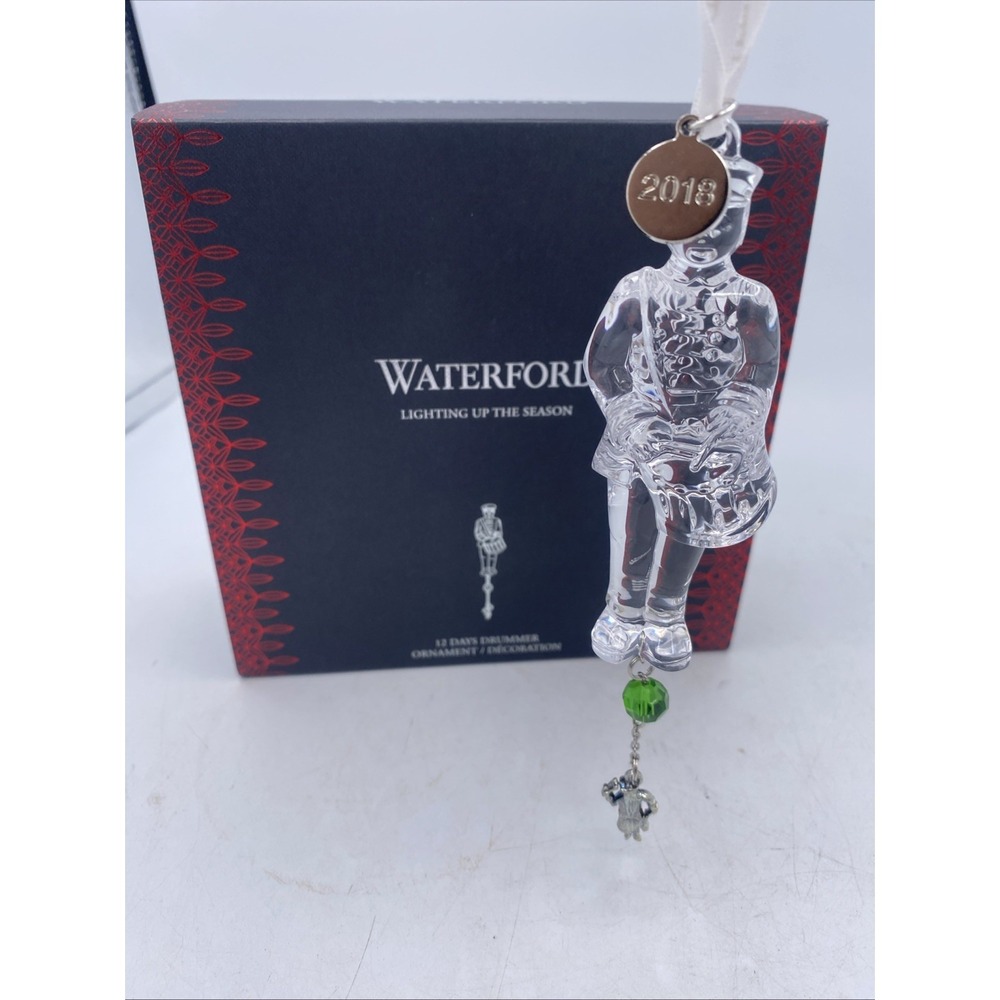 Waterford Crystal Christmas Ornament 12 Days Drummer 2018 Original Box